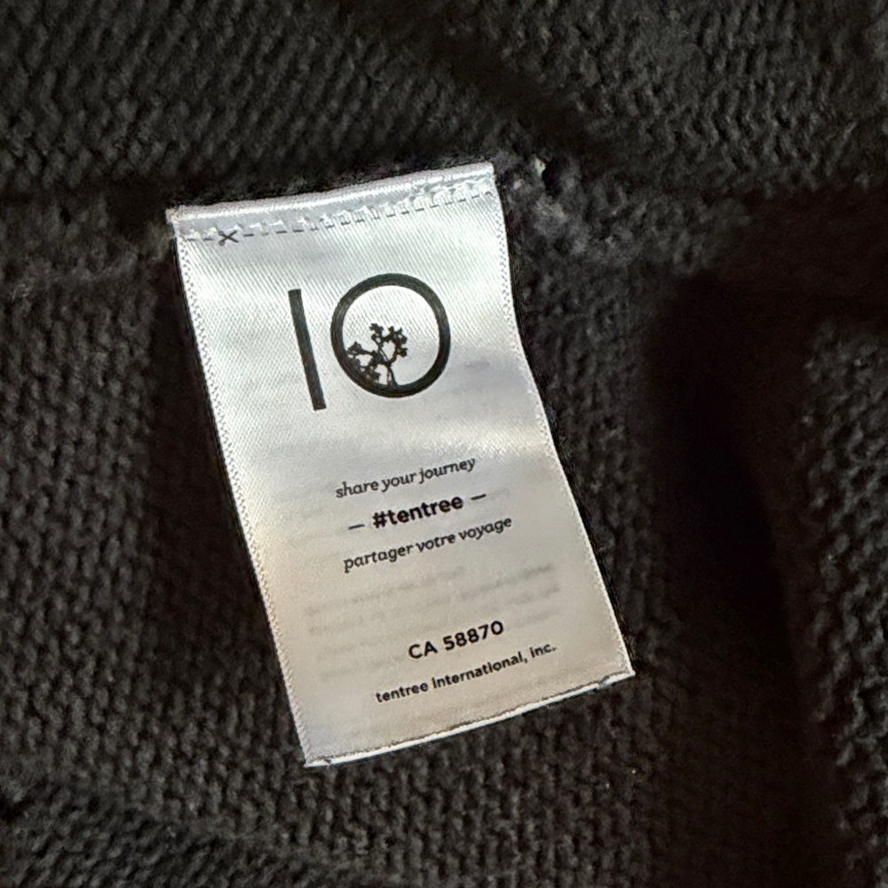 TENTREE Black Cocoon Cardigan Sweater size small - Picture 8 of 10